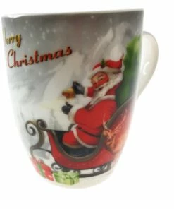 Χριστουγεννιάτικη Κούπα Κεραμική Αγιο Βασίλη 3 Σχέδια (04.MUG-1027)