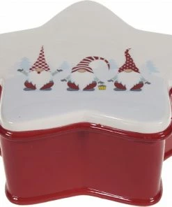 Epam Χριστουγεννιάτικη Κεραμική Μπισκοτιέρα Αστέρι (04.YM21707-2)