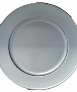 Χριστουγεννιάτικη Πιατέλα Πλαστική Στρογγυλή Ασημί (04.P186627-S)