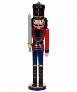 Χριστουγεννιάτικος Διακοσμητικός Καρυοθραύστης Ξύλινος 30εκ (04.M1908-30)