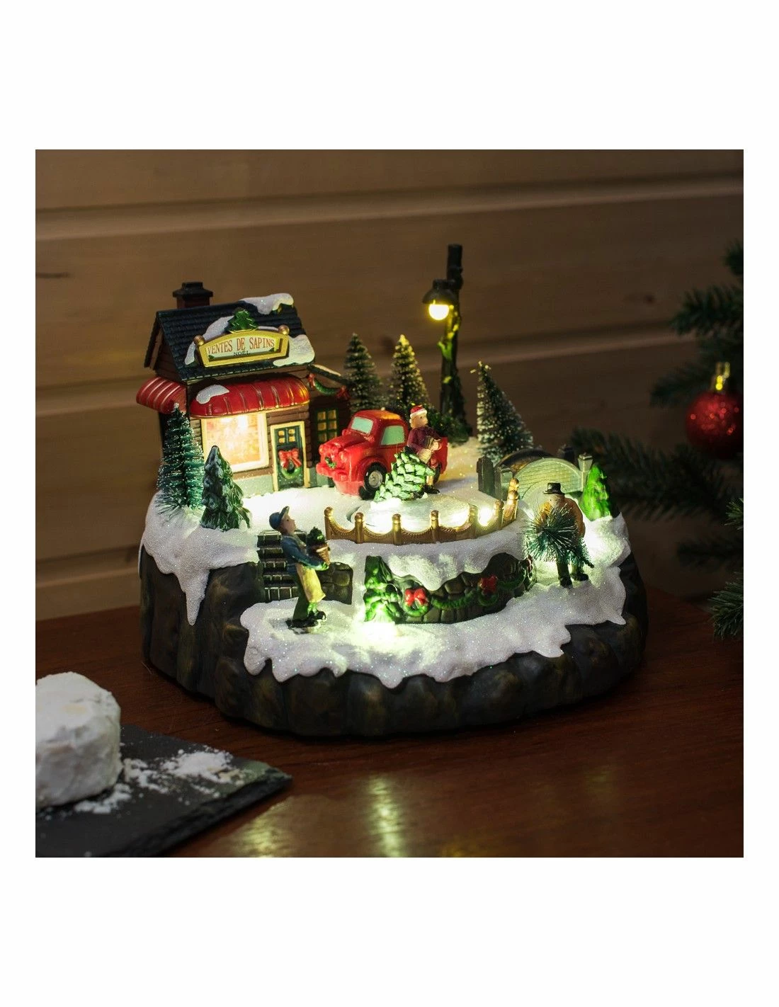 Christakopoulos Χριστουγεννιάτικο Διακοσμητικό Κατάστημα Δέντρων με Led 20 εκατοστών (98320)