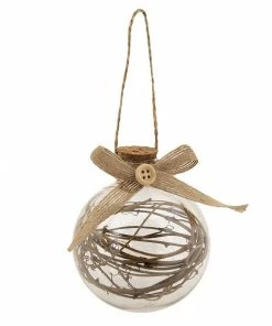 Christakopoulos Χριστουγεννιάτικη Μπάλα 8αρα με Χρυσή Διακόσμηση σε 4 σχέδια (53203)