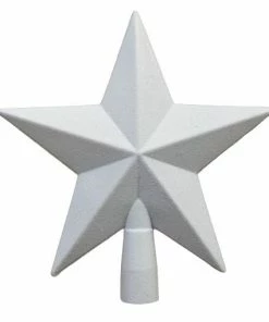 Epam Χριστουγεννιάτικο Αστέρι Κορυφή Λευκό Glitter (04.TOP-G001W)