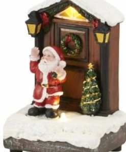 Epam Χριστουγεννιάτικο Διακοσμητικό Εξώπορτα Φωτιζόμενη Με Άγιο Βασίλη (04.F-198249)
