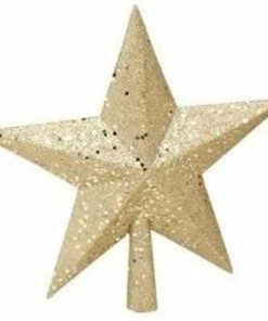 Christakopoulos Χριστουγεννιατικο Στολιδι Κορυφη Δεντρου Με Γκλιτερ 3 Χρωματα 20 Εκατοστα (4688-2)