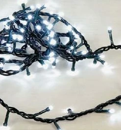 Χριστουγεννιατικα Φωτακια Led 180L Με Προγραμμα Λευκο Ψυχρο Φως/Πρασινο Καλωδιο 31V (XLALED180-GW/31V)