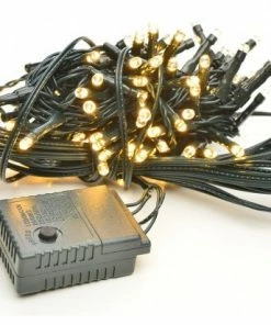 Χριστουγεννιατικα Λευκα Θερμα Φωτακια 300 Λαμπακια Led Με Πρασινο Καλωδιο Εξωτερικου Χωρου 31V (XLALED300-GWW/31V)