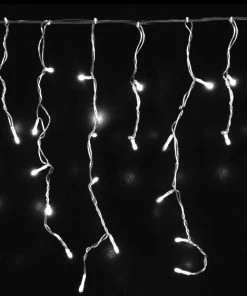 Χριστουγεννιατικα Φωτακια Led Κουρτινα Ασυμμετρη 288L Επεκτεινομενα Λευκα/Διαφανο Καλωδιο 36V (XLALED288ICC/31V)