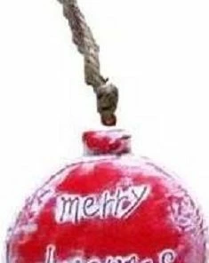 Χριστουγεννιατικο Μεταλλικο Κρεμαστο Κοκκινο Σε 3 Σχεδια (04.M1697-4)