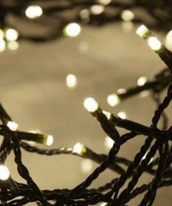 Χριστουγεννιατικα Φωτακια Led 600L Θερμο Λευκο/Πρασινο Καλωδιο Με Προγραμμα (XLALED600-GWW/31V)