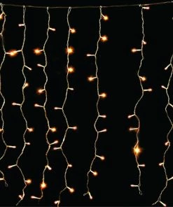 Χριστουγεννιατικα Φωτακια Led Κουρτινα 200L Θερμα Λευκα/Διαφανο Καλωδιο Με Επεκταση 31V (XLALEDC200CWW/31V)