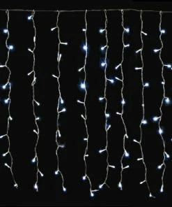 Χριστουγεννιατικα Φωτακια Led Κουρτινα 360L Λευκα/Διαφανο Καλωδιο Με Επεκταση 31V (XLALEDC360CC/31V)