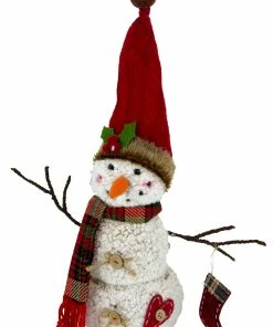 Χριστουγεννιατικο Λουτρινο Χιονανθρωπακι Ορθιο 30Εκ. 3 Σχεδια (04.MC-27066)