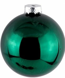 Χριστουγεννιατικη Μπαλα 10Εκ.Γυαλινη Γυαλιστερη Σμαραγδι (GLB-S10SM)