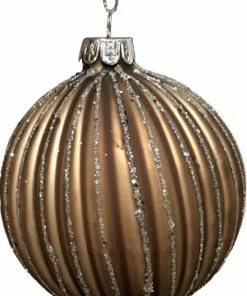 Χριστουγεννιατικη Μπαλα 8Εκ.Γυαλινη 6 Σχεδια (04.GLB-6008-2)