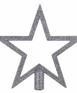 Χριστουγεννιατικη Κορυφη Δεντρου Αστερι Μονο Ασημι (04.TOP-2S)