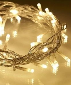 Χριστουγεννιατικο Λεντακι 200L Led Διαφανο Καλωδιο Θερμο Λευκο 31V (XLALED200W-CWW/31V)