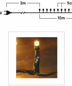 Χριστουγεννιατικο Λεντακι 200L Led Επεκτεινομενο Πρασινο Καλωδιο Λευκο Θερμο Εξωτερικου Χωρου 31V (XLALED200W-GWW/31V)