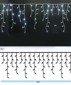 Χριστουγεννιατικο Λεντακι 500L Βροχη Επεκτεινομενο Διαφανες Καλωδιο Λευκο Ψυχρο Εξωτερικου Χωρου 31V (XLALED500ICC/31V)