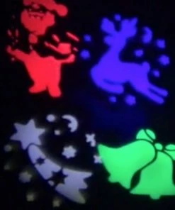 Χριστουγεννιατικος Προτζεκτορας Αλουμινιου Xmas Παραστασεις Πολυχρωμο Led Ip 44 (04.P-1005)