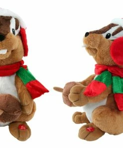 Χριστουγεννιάτικος Σκίουρος με Ήχο και Κίνηση (8159)