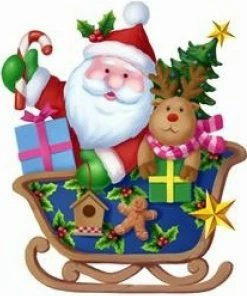 Χριστουγεννιάτικα Αυτοκόλλητα 3D Για Παράθυρο 13×16εκ. (4721)