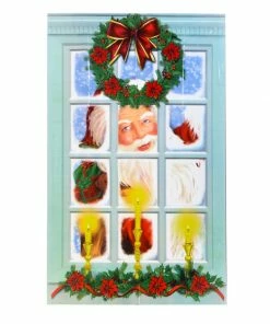 Χριστουγεννιάτικο Κάλυμμα Πόρτας-Τοίχου Αη Βασίλη (4910)