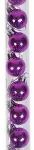 Χριστουγεννιάτικες Μπάλες 2.5 εκ. Γυαλιστερές Φούξια 12 τμχ (53130-5)