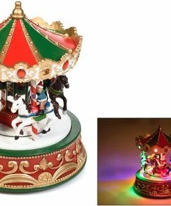 Χριστουγεννιάτικο Καρουζέλ Μελωδικό Led 22×20 εκ. (98318)